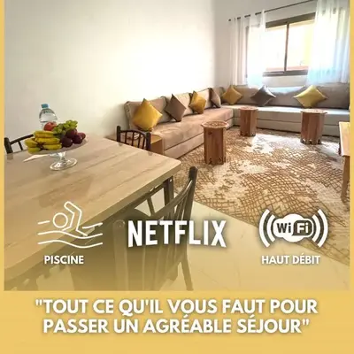ASAMA appartement avec piscine et terrasse