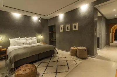 a bedroom with a large bed in a room at L'Orientale By La Siredrah in Marrakech