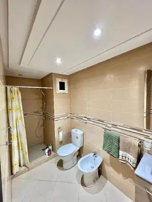 a bathroom with a toilet and a sink at Cosy luxe RB Marrakech in Marrakech