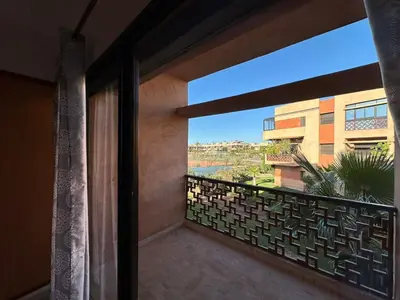 a view from the balcony of a house at Résidence Dar Damana Palmeraie Marrakech in Marrakech