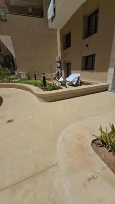 a skate park in front of a building at Dream Land Duplex for families in Marrakech