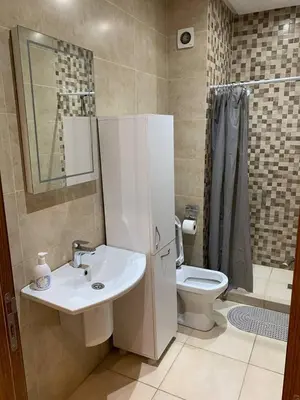 a bathroom with a sink and a toilet at Nour5 in Marrakech