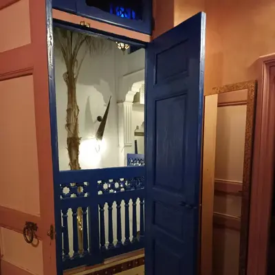 a door to a room with a tree on it at Riad Dar Colline in Marrakech