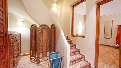 a set of stairs in a house at Villa des Rêves in Marrakech