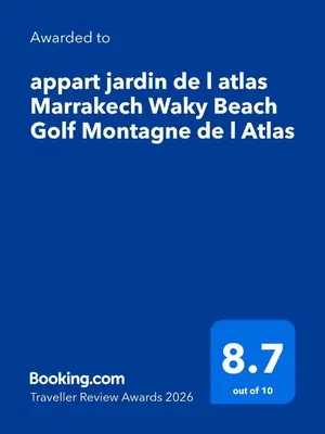 a screenshot of a cell phone with the wordsapril janarin be i at at appart jardin de l atlas Marrakech Waky Beach Golf Montagne de l Atlas in Marrakech
