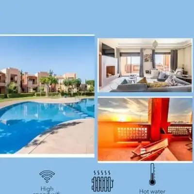 Marrakech flat with swimming pool & sunny garden
