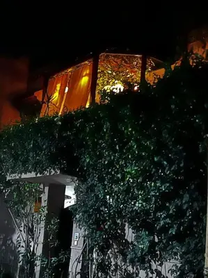 a building with a bunch of plants on top of it at Villa M à Marrakech in Marrakech