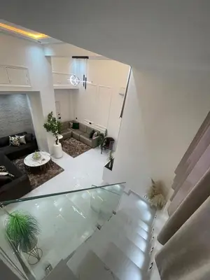 a view of a living room with a glass floor at Duplexe de luxe Gueliz in Marrakech