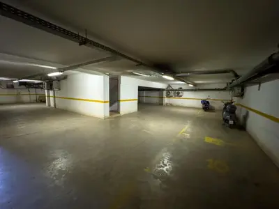 an empty parking garage with an empty parking lot at Gueliz Marrakech Private 2BR Apartment with Pool and Parking in Marrakech