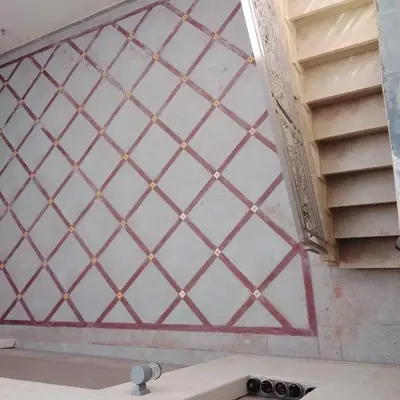 a wall with a window and a sink in a room at Akenza hospitality in Marrakech