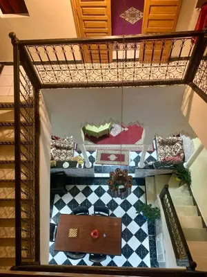a model of a room with a doll house at Maison majid in Marrakech