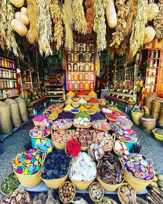 a store filled with lots of different types of food at L'ambiance de Marrakech Luxe in Marrakech