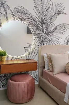 a living room with a couch and a table at Cozy One-Bedroom Apart Wi-Fi, Netflix, and Balcony in Marrakech