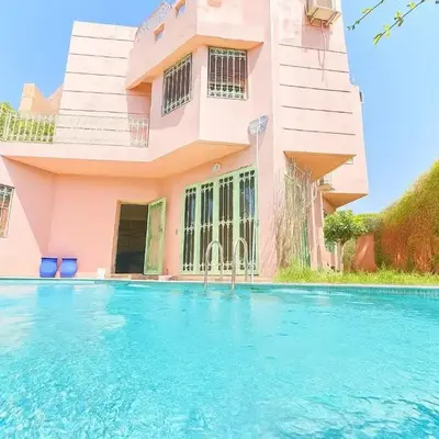Élégante Villa 3 Chambres avec Jardin & Piscine Targa Afak Marrakech