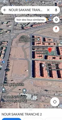 an overhead view of a street with buildings at Beautiful apartment with children's pool in Marrakech