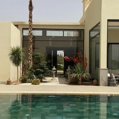Luxury Villa Pool with Atlas View