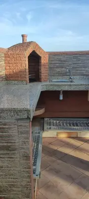 a building with a sink on top of a roof at Atlas Golf Resort - Marrakech palmeraie a 6 k m du centre in El Mgassem
