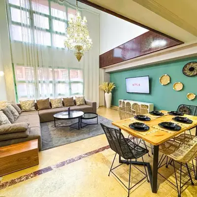 Gueliz 3BR 3BA Duplex Pool & Balcony Majorelle