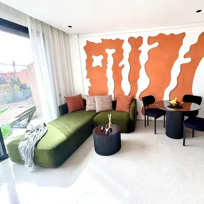 Lovely condo Marrakech city center terrasse garage