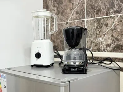 a blender sitting on top of a counter at L'Havre de Paix 2 in Marrakech