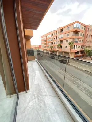a view from the balcony of a building at Chic & Confort à Marrakech in Marrakech