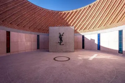 a large room with a statue in the middle of a building at The Soft Living - Marrakech Centre in Marrakech