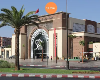 a building with a large gate in front of it at A Spot With No Rush - Marrakech in Marrakech
