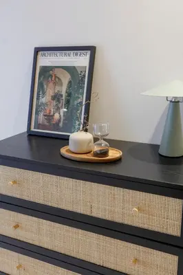 a plate with a glass on top of a dresser at Your Unique Stay - Marrakech Place To Be in Marrakech
