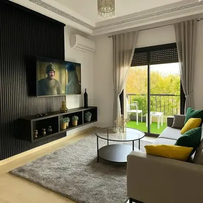 Modern apartment with Atlas view