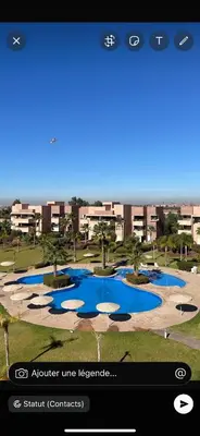 a screenshot of an iphone screen with the submit line leremember at Golf Prestigia Marrakech in Marrakech