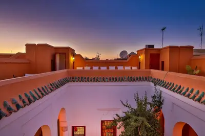 a view of the back of a house at Hotel & Spa Dar Baraka & Karam in Marrakech
