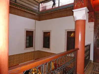 a view from the second floor of a building at Riad Lila in Marrakech