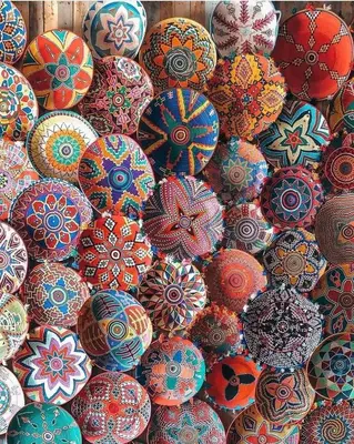 a bunch of colorful umbrellas in a pile at Dar Anass Marrakech in Marrakech