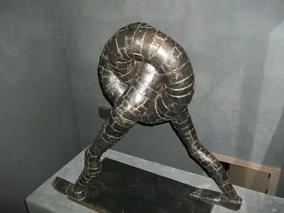 a statue of a snake on a table at Villa Firdaous in Marrakech