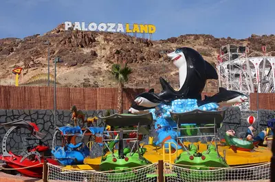 a water park with a dolphin and a ride at Royal Deluxe Diamond - Marrakech, Luxe Pool View in Marrakech