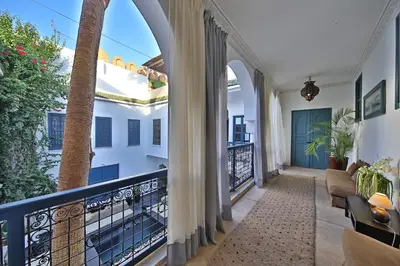 a view from the balcony of a house at Riad Anyssates in Marrakech