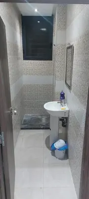 a bathroom with a sink and a toilet at New Apartment in Marrakesh Guliz in Marrakech